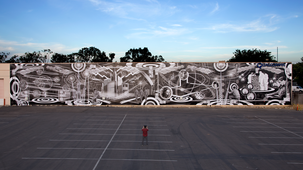 QUALCOMM MURAL: SAN DIEGO, CA Â | Â QUALCOMM CAMPUS Â  Â  MURAL BY RE+PUBLIC