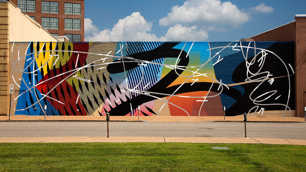 MOTO WALL: ST. LOUIS, MO Â | Â OLIVE STREET Â  Â  MURAL BY MOMO